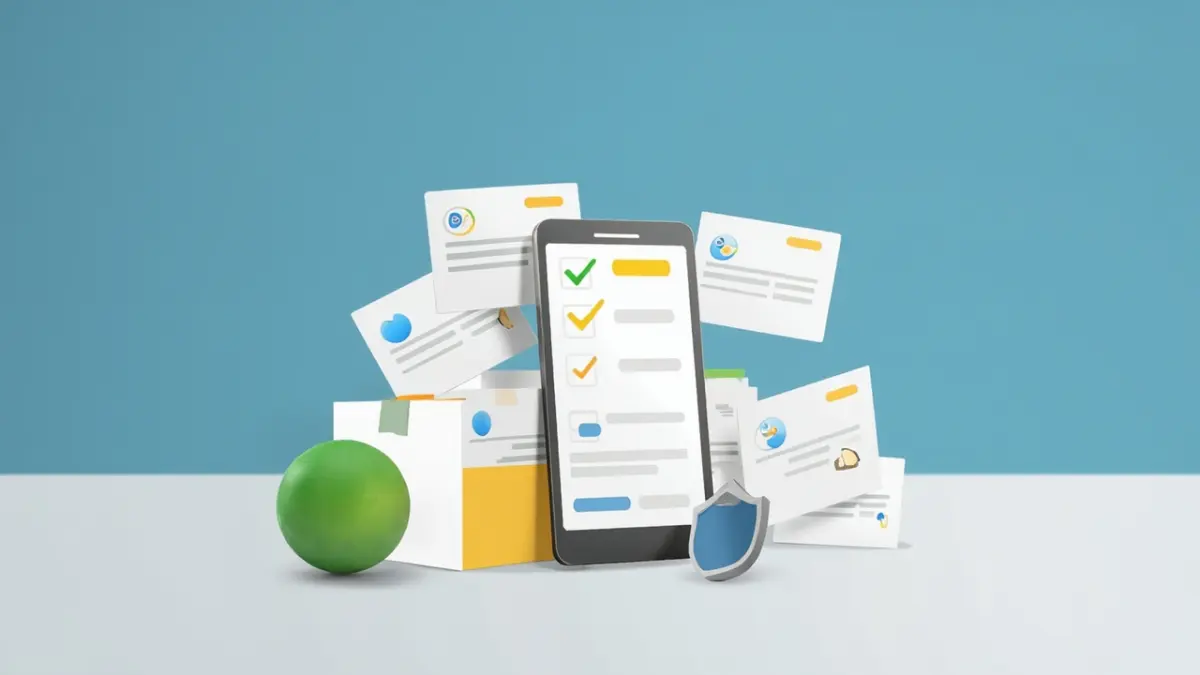 Fantasy app verification checklist with cricket ball